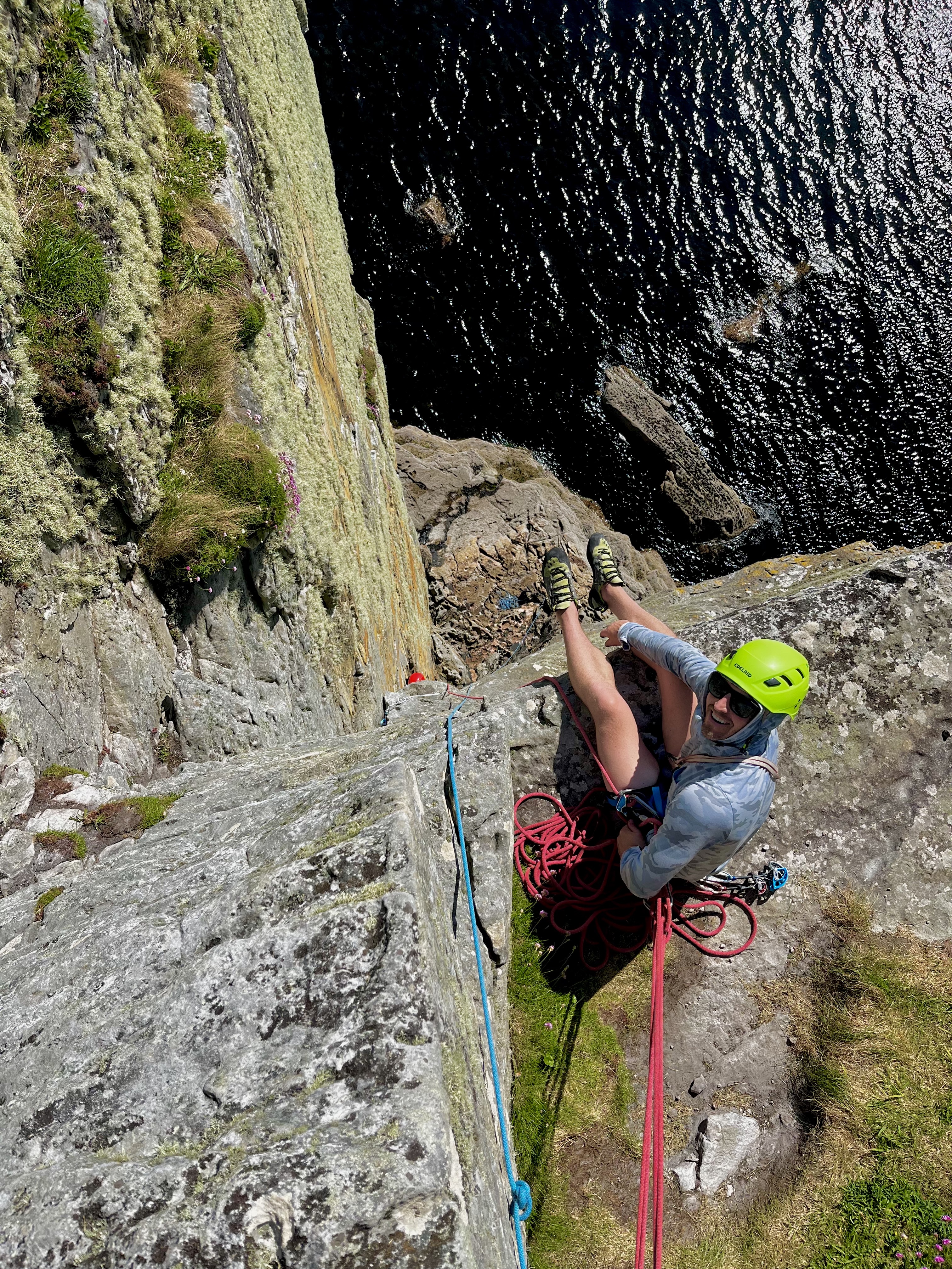 Belaying on the Black Cuillin