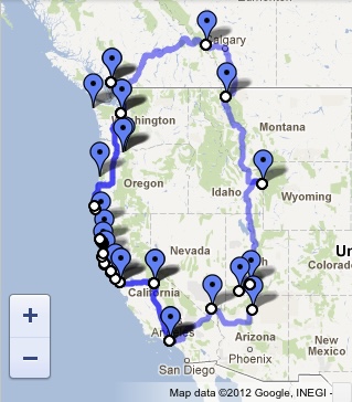 The West Circle route map 2012